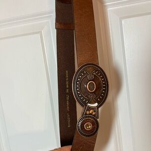 Chico’s Brown Leather Adjustable Belt